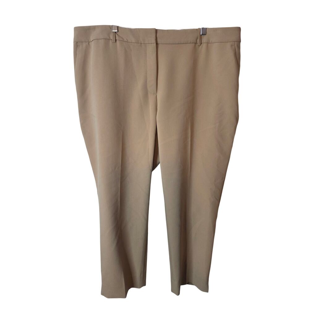 Talbots Tan Hampshire Ankle Pants, Curvy Fit, 22WP